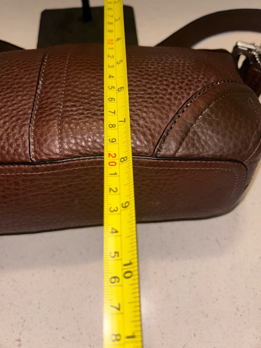 Classic Coach Brown SoHo Pebbled Leather Shoulder Bag - Picture 6 of 14